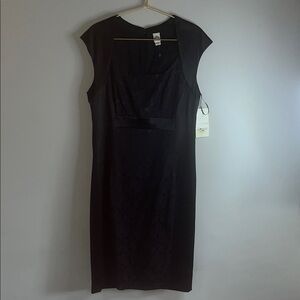 Sangria Black Midi Dress